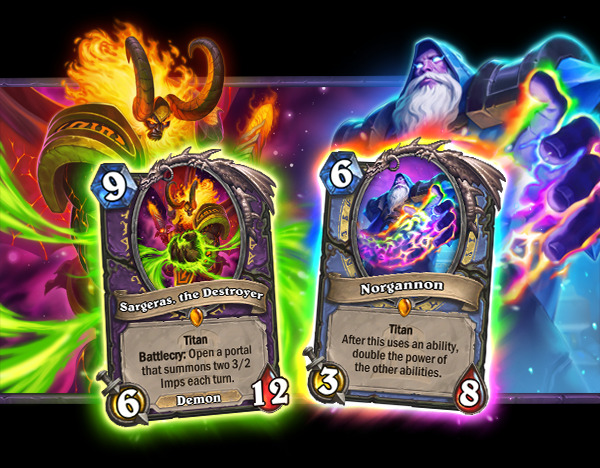Titan minions in Hearthstone