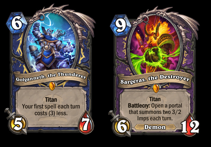 Golganneth, the Thunderer and Sargeras, the Destroyer