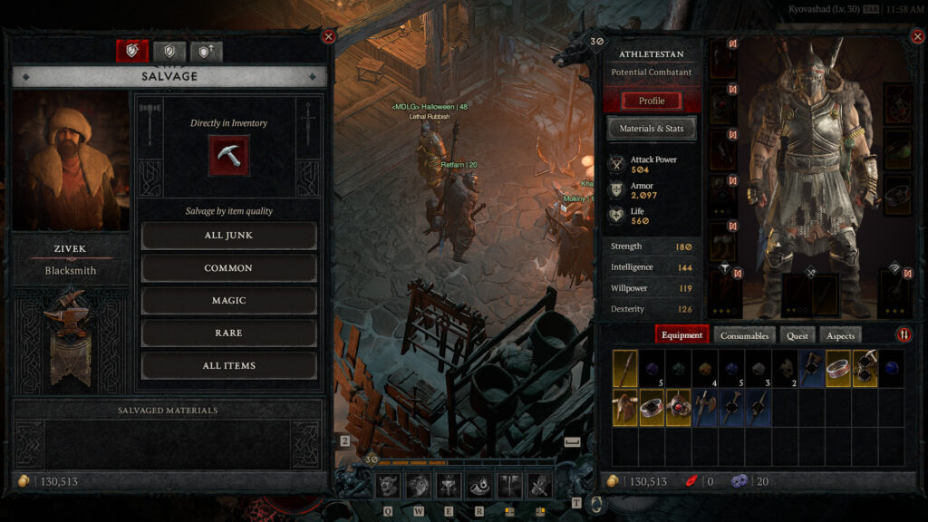 Diablo 4 gameplay screenshot
