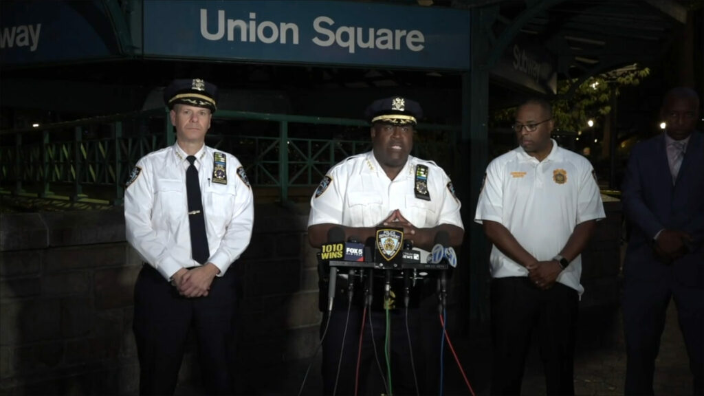 NYPD executives talking about the incident 