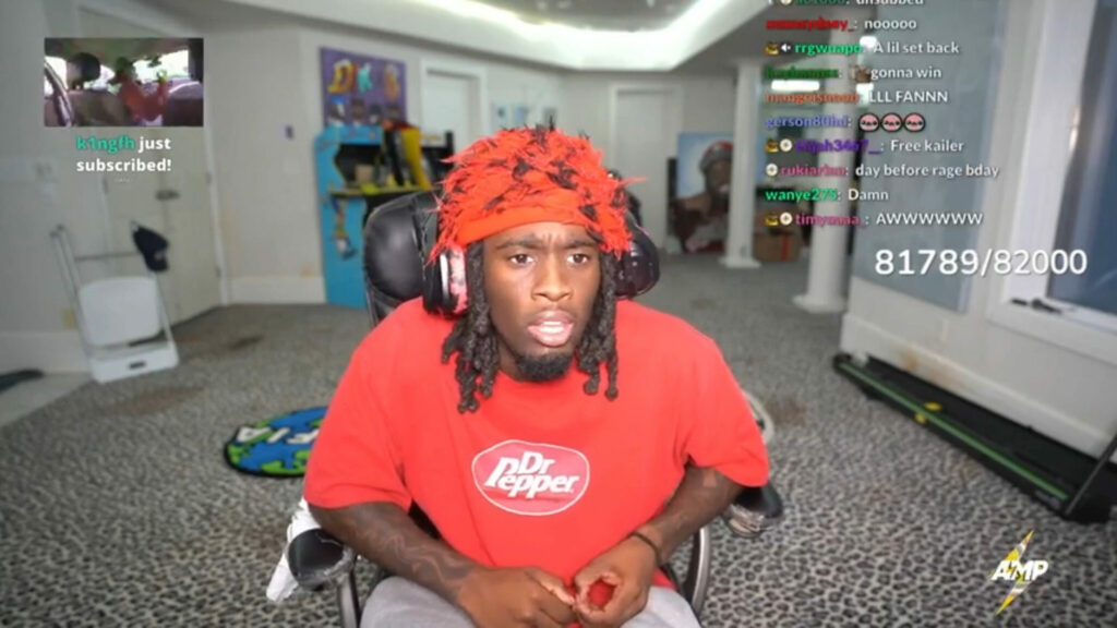 Kai Cenat talks with his Twitch chat about the New York City giveaway 