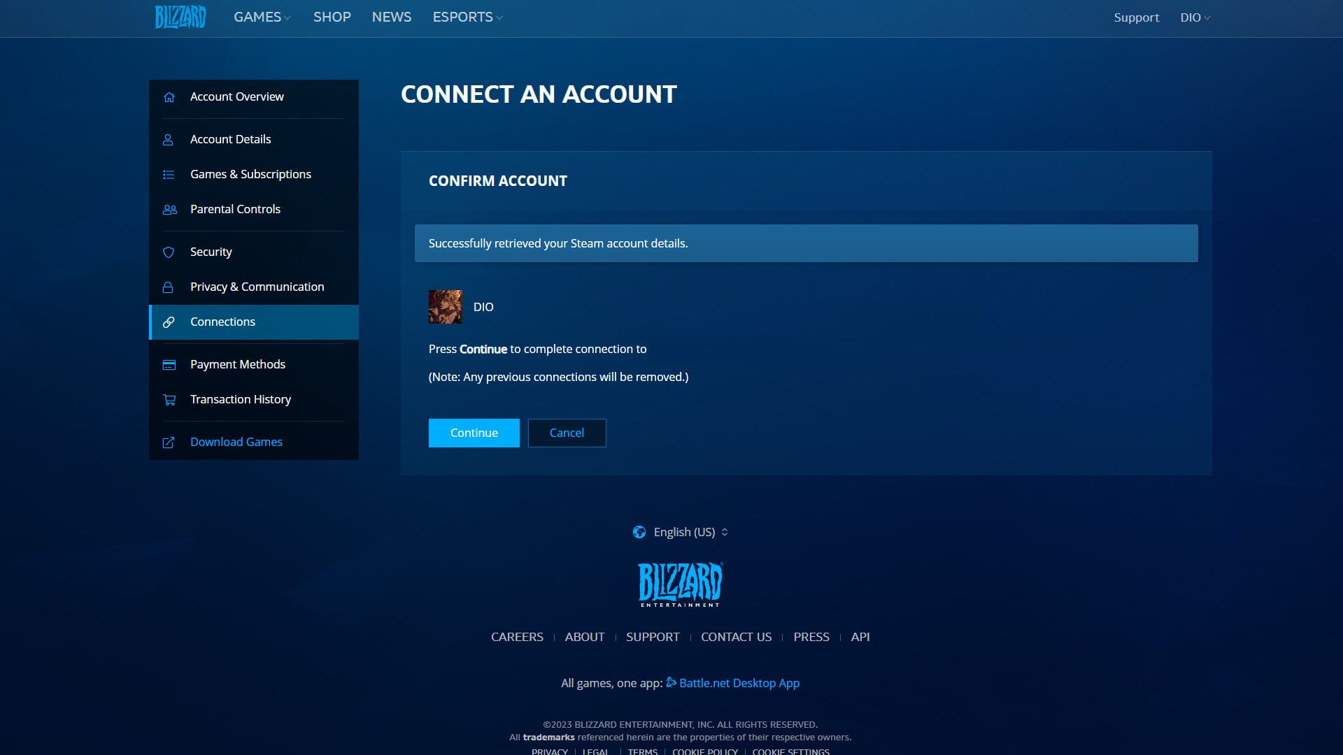 steam battlenet link