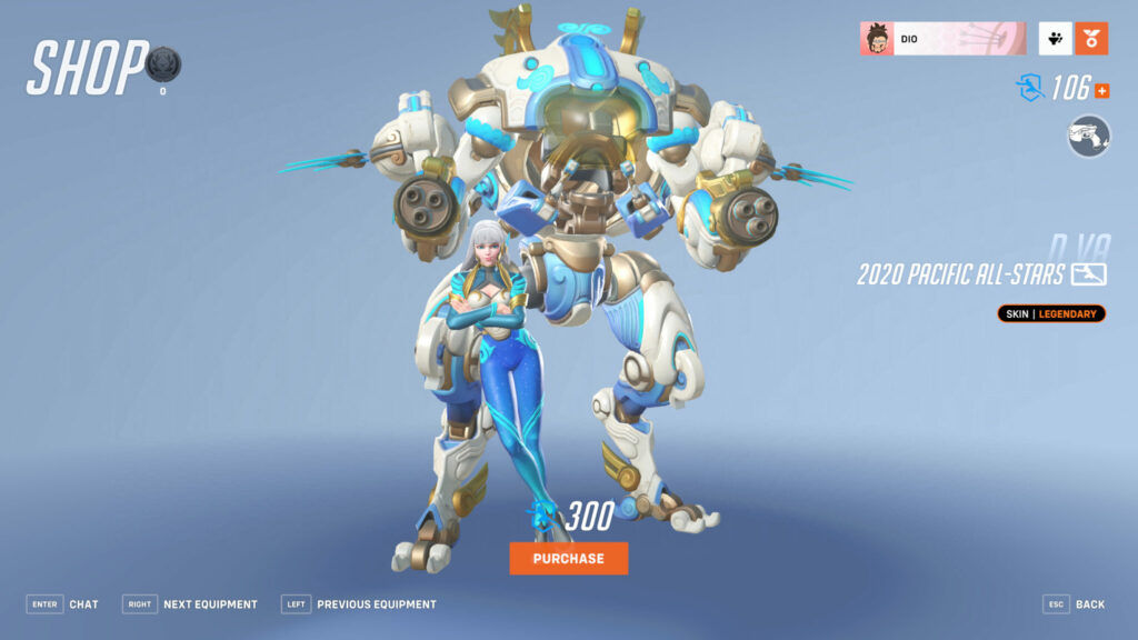 Pacific All-Stars D.Va skin