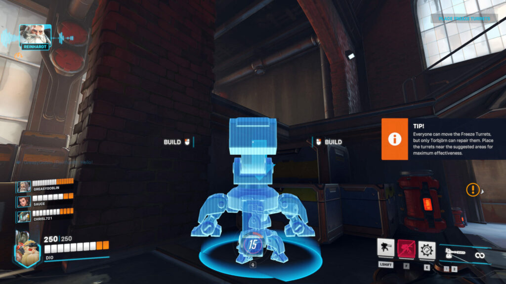 Repair, move, and deploy turrets