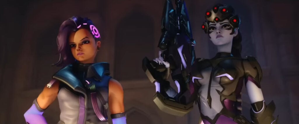 Sombra and Windowmaker approach Zenyatta 