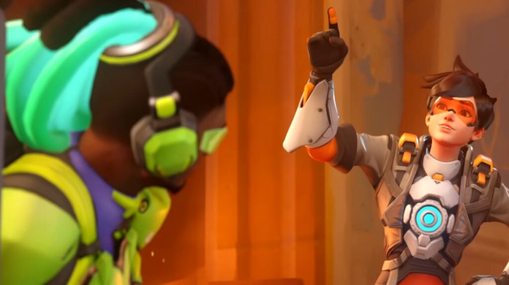 Lucio and Tracer in Overwatch 2 PvE