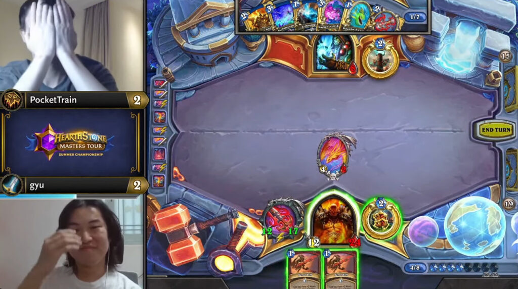 Gyu claimed victory with Enrage Warrior 