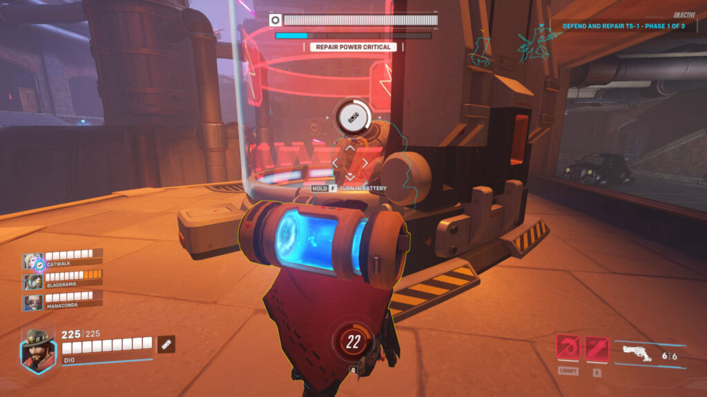 Turn in the batteries 