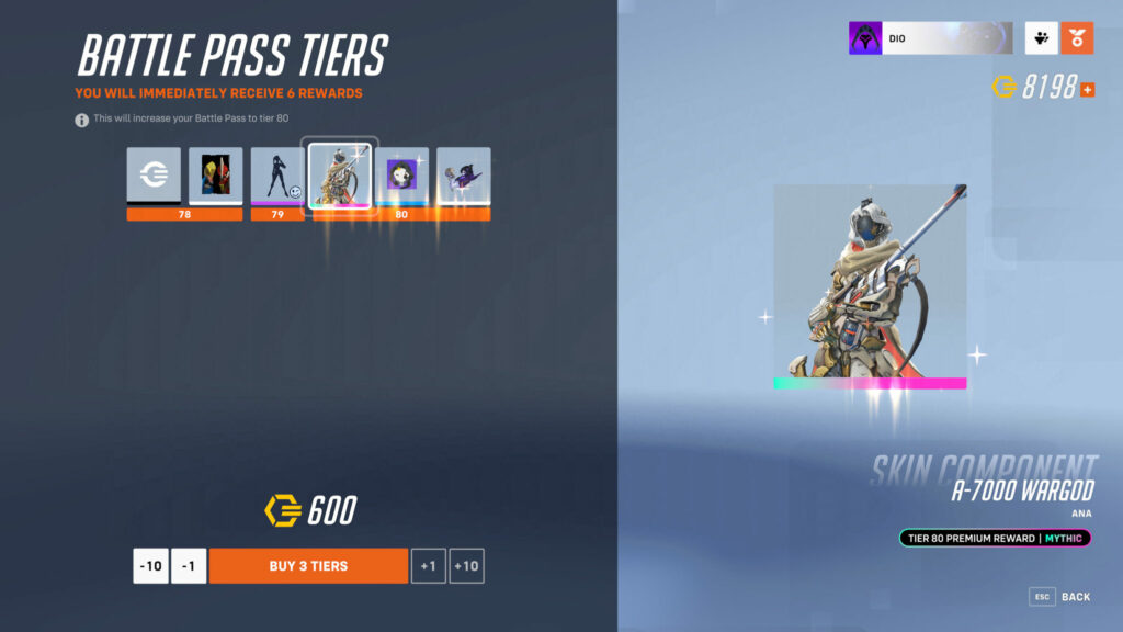 Players can buy Battle Pass tiers