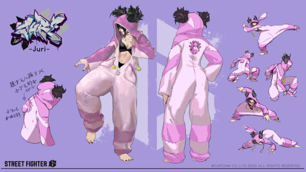 JURI IN A ONESIE! Capcom reveals Street Fighter 6 costume 3 skins trailer, release date