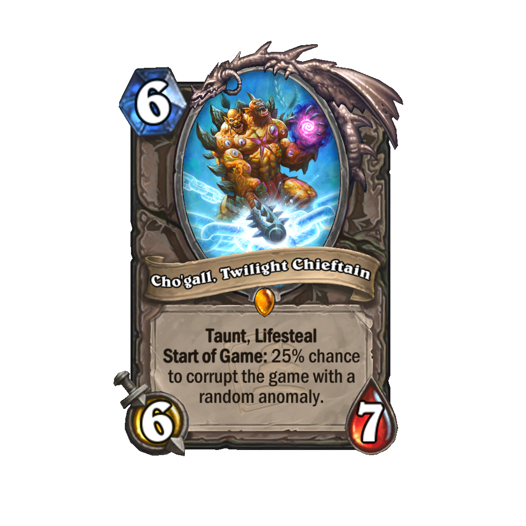 Hearthstone Miniset Legendary Bringing Anomalies