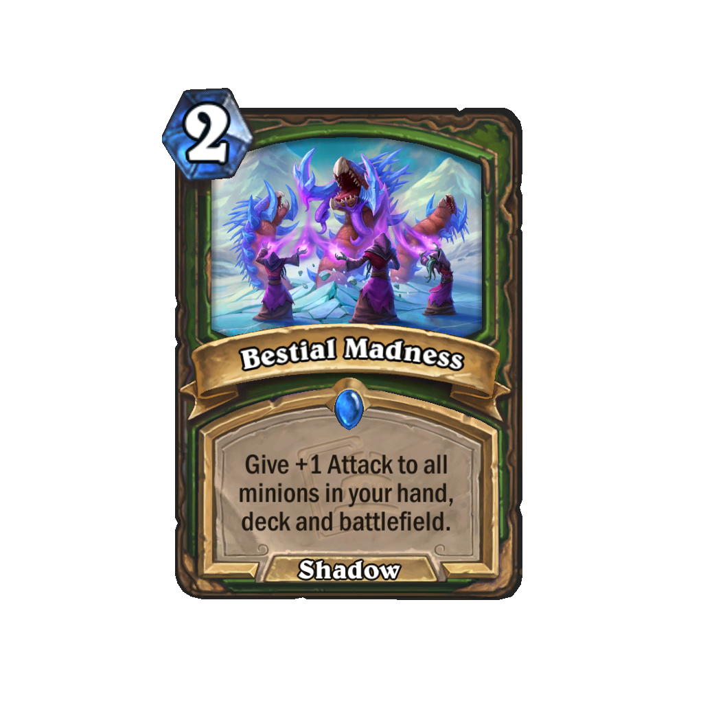 Hearthstone Hunter card reveal Miniset