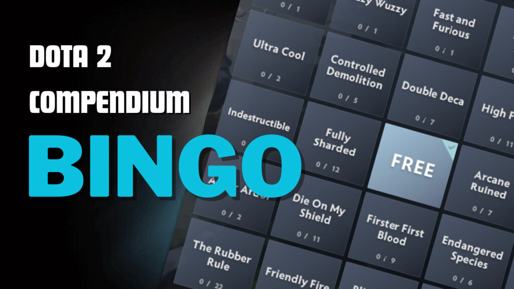 How to play Bingo in the Dota 2 Compendium?