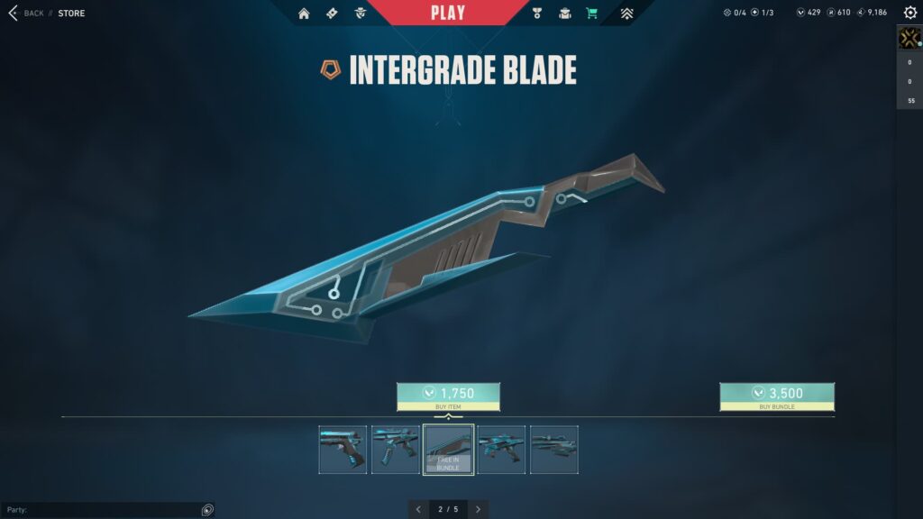 The Intergrade Blade.