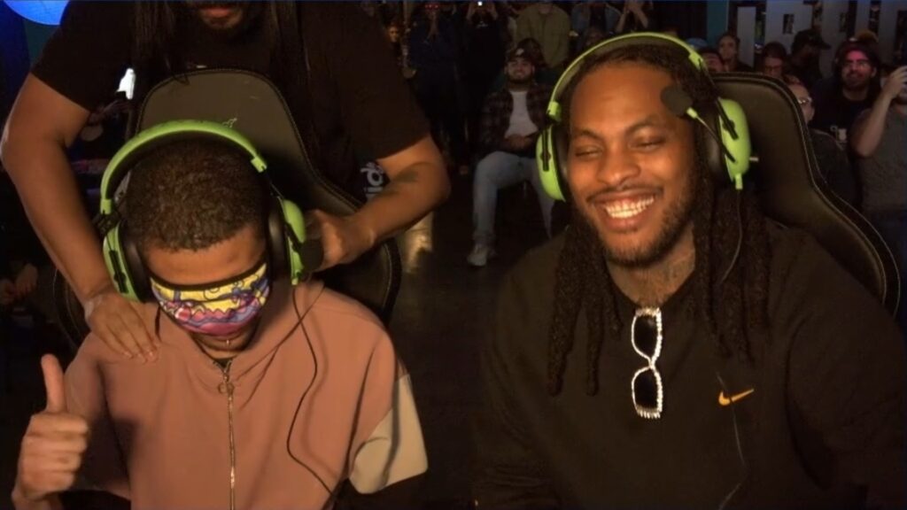 SonicFox bests Waka Flocka Flame in MK1 exhibition..while blindfolded