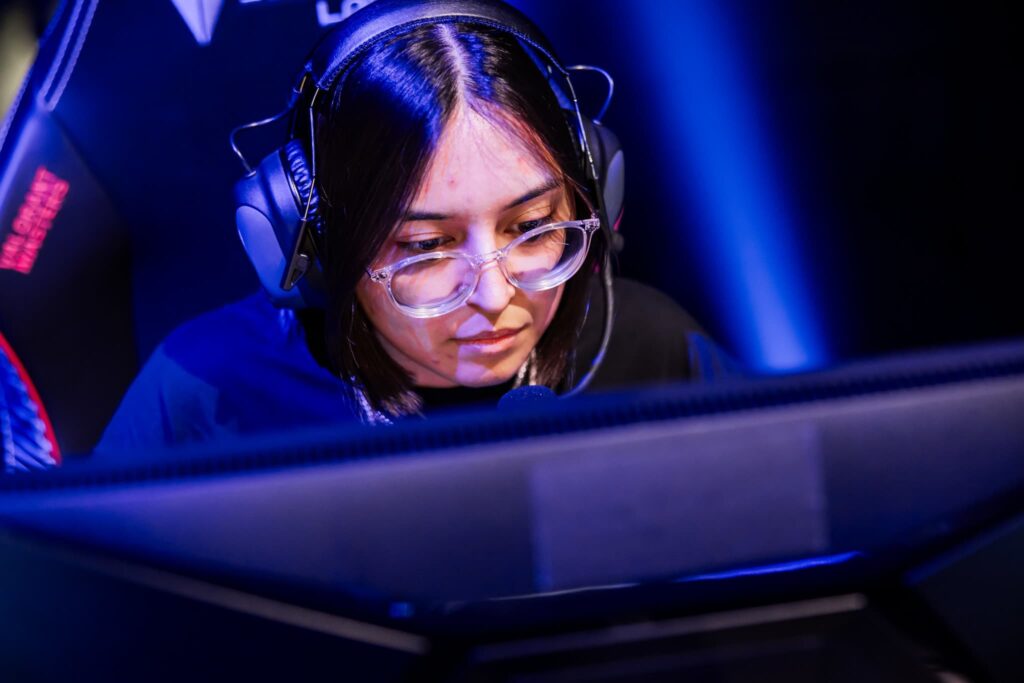 Esports influencer “V1 meL” of Team International competes in a Team Deathmatch Showmatch at VALORANT Masters Tokyo Grand Finals at Makuhari Messe on June 25, 2023 in Chiba, Japan.