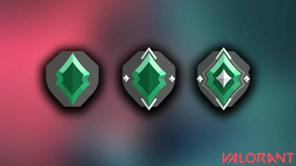 The Ascendant rank icons in VALORANT, which players of that rank will have invite restrictions with the 7.06 patch notes.