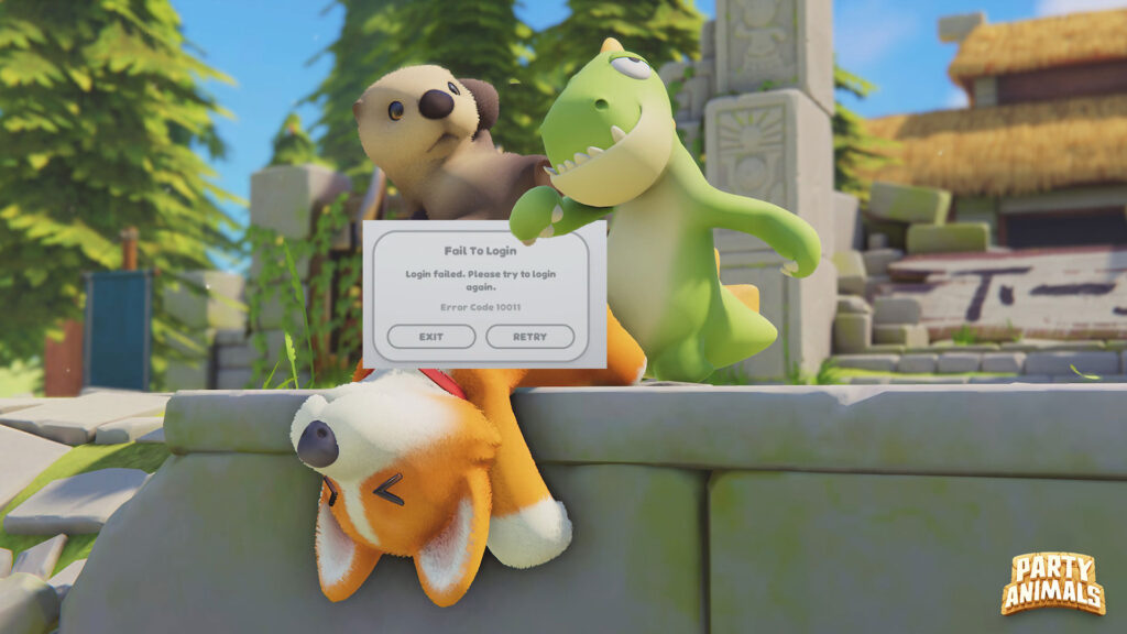 Party Animals error code 10011 causes and how to solve