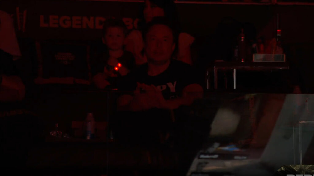 Elon Musk at the VALORANT Champions 2023 event