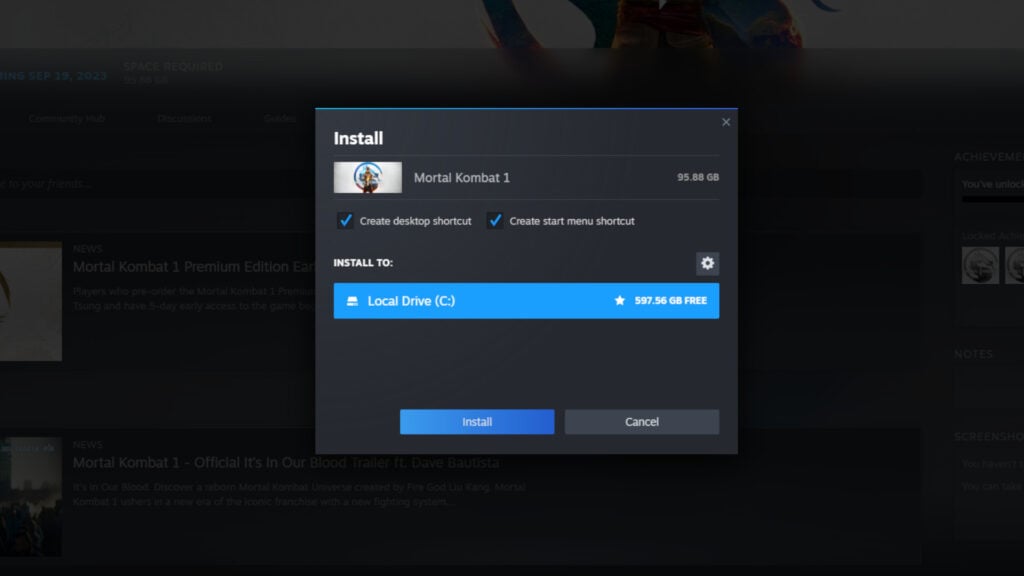 Mortal Kombat 1 preload