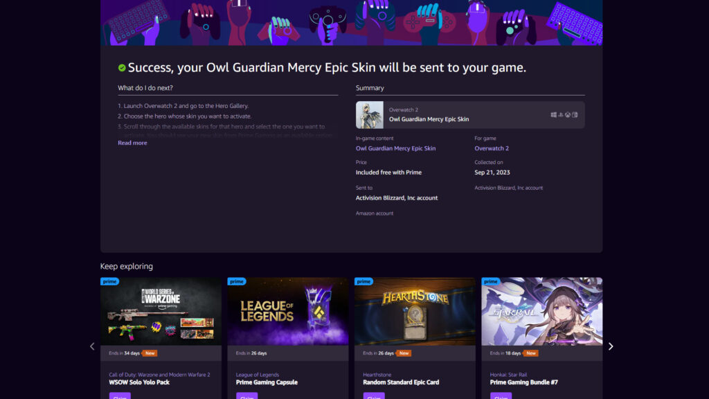 Prime Gaming screenshot 