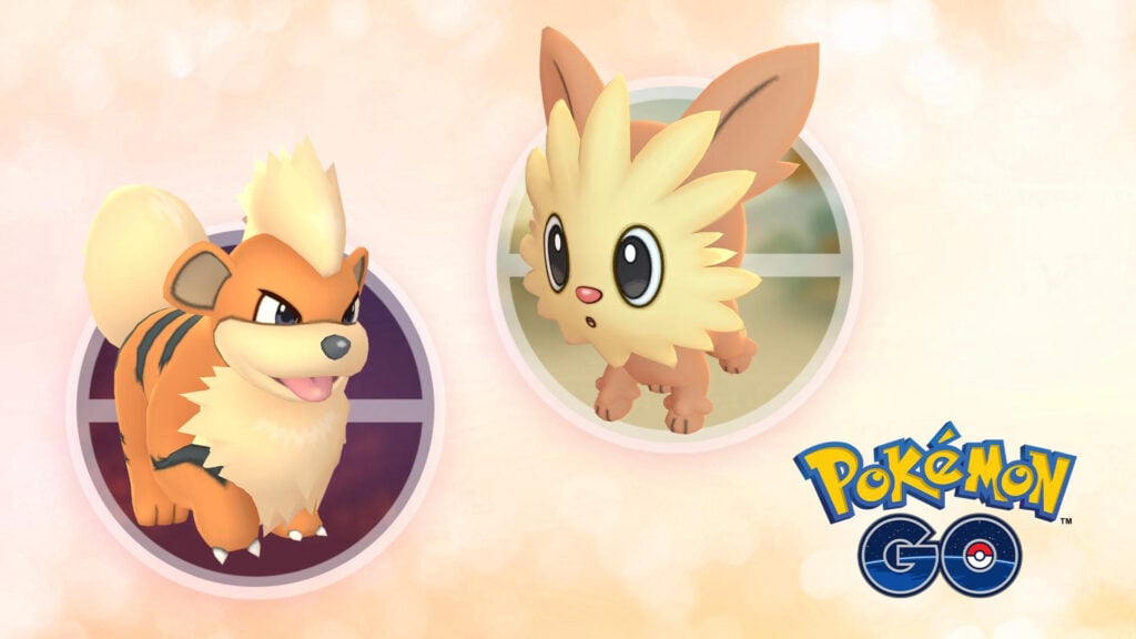 Regular Growlithe and Lillipup in Pokémon Go