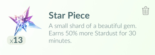 What Star Pieces do in Pokémon Go