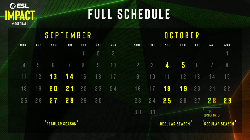 CS:GO ESL Impact Season 4 schedule