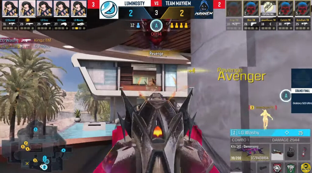 Luminosity versus Mayhem during CoD Mobile SPS Season 3 NA 