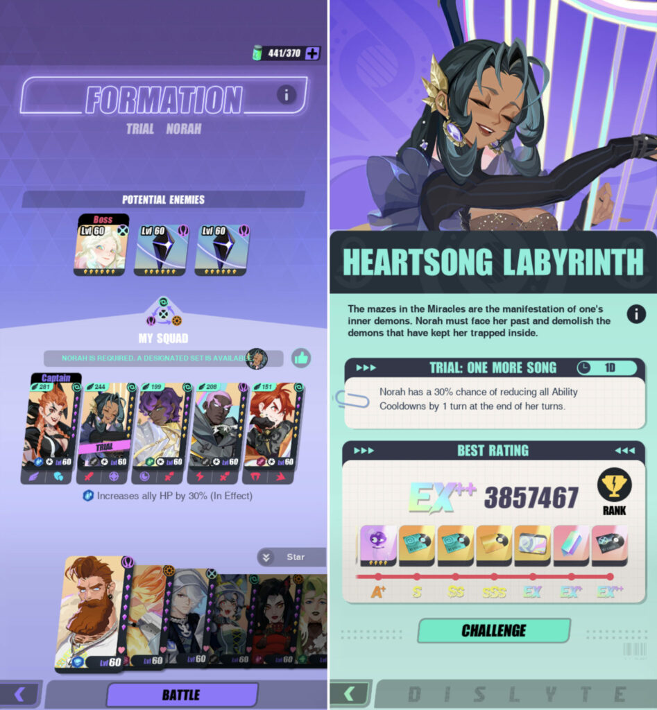 Dislyte Norah trial screenshots 