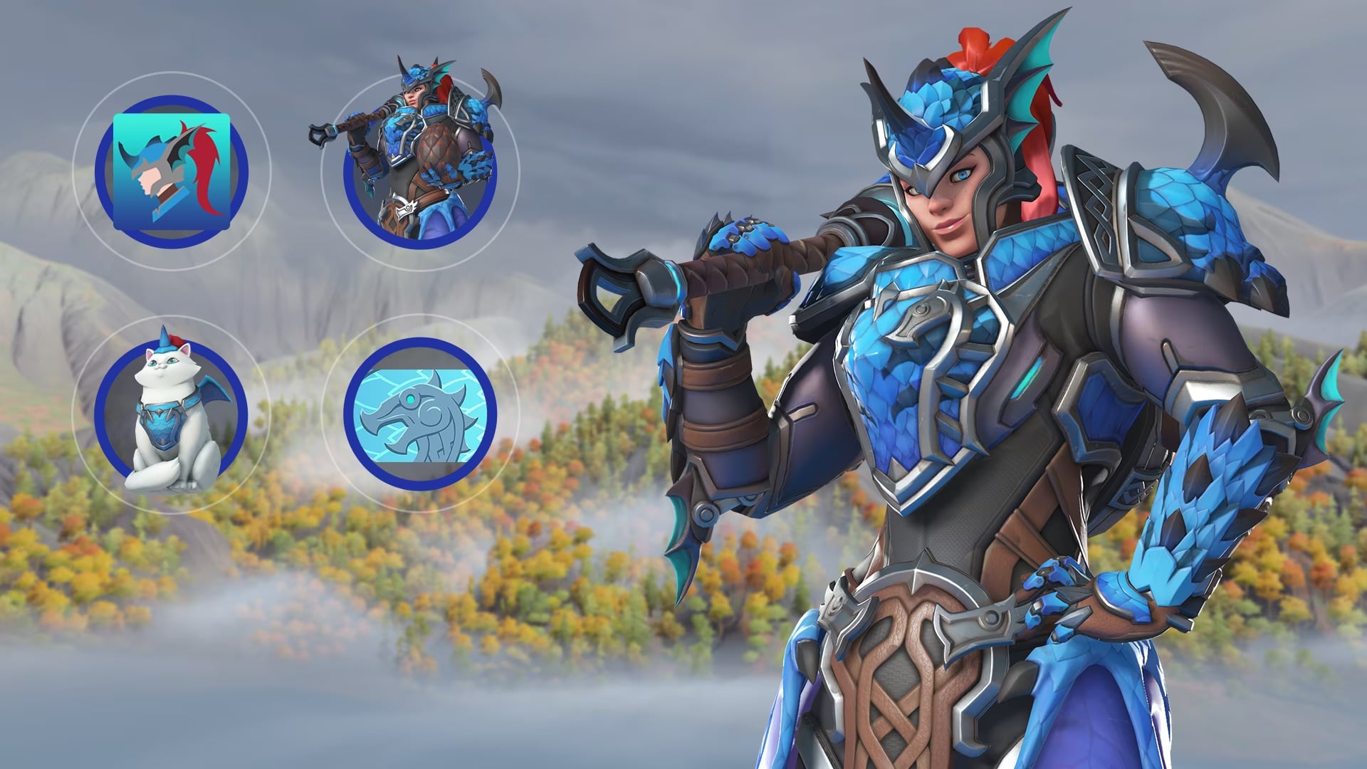 Overwatch 2 Azure Drake Brigitte skin