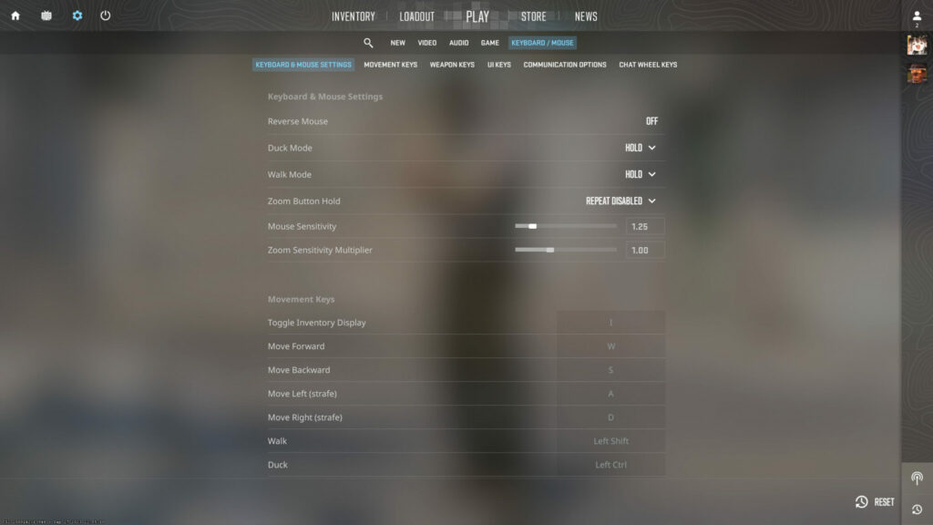 CS2 mouse sensitivity settings