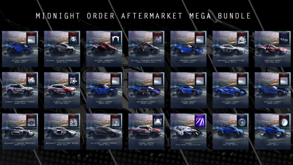 midnight order: aftermarket rocket league event