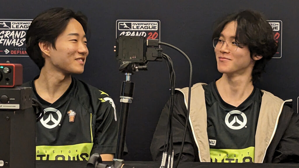 Pelican and Shu at the Overwatch League 2023 Playoffs