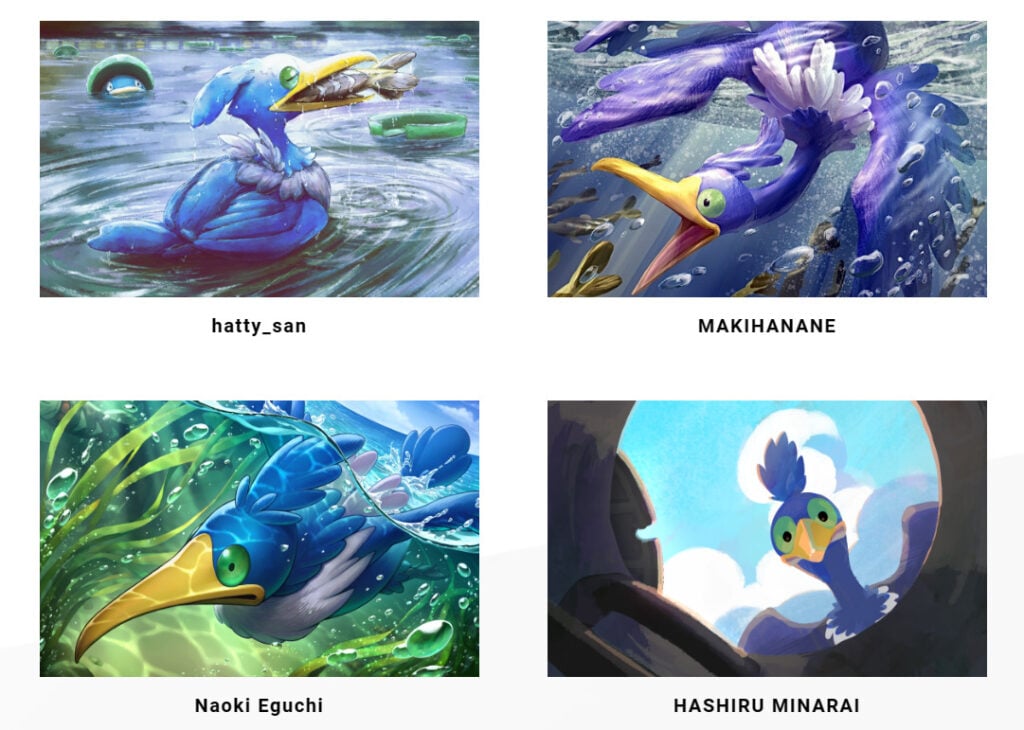 Some Cramorant art that didn't win the 2022 Illustration Contest.