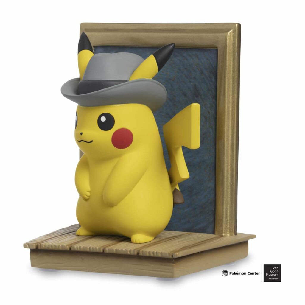 The Pokémon x Van Gogh Pikachu promotional items will be available on the Pokemon Center website.