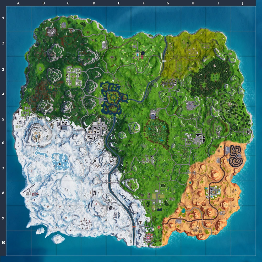 Fortnite Chapter 4 Season 5 countdown - Season 7 map