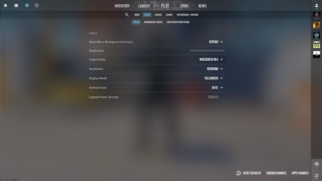The Video settings show the best CS2 video settings for that category.
