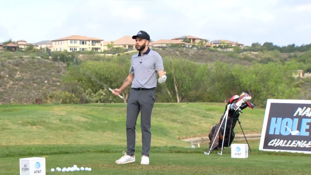 Nadeshot scores a hole in one in an hour at golf event