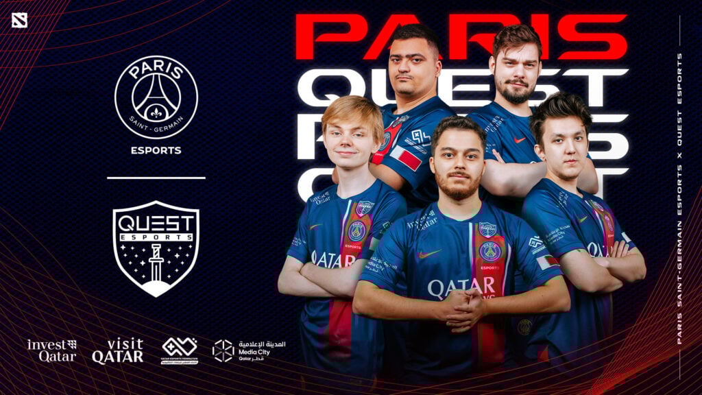 PSG Quest representing Western Europe and MENA for TI12 (Image by PSG)