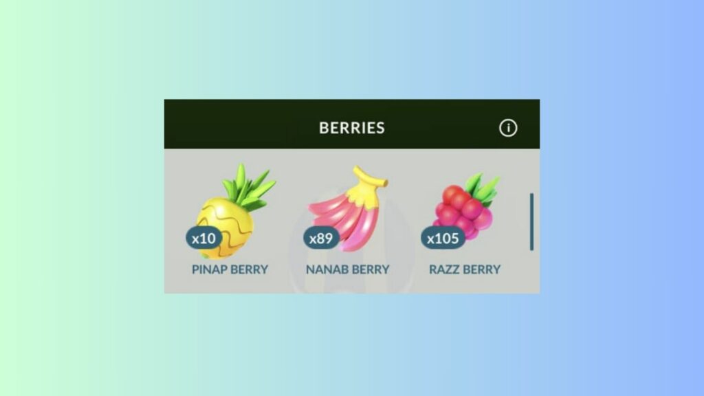 Certain berries in your inventory also help with improved catch rate multipliers.