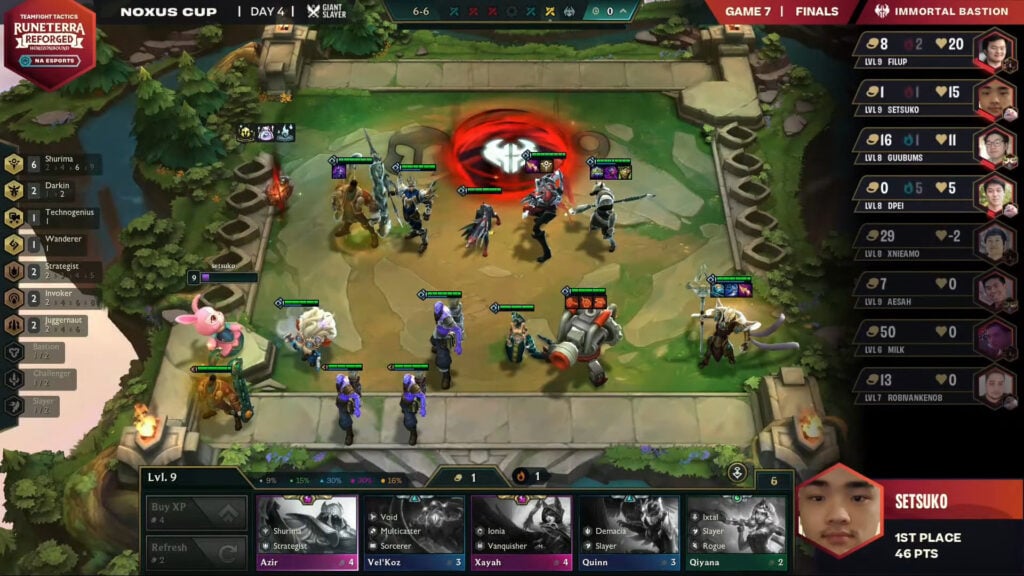 Setsuko wins the Noxus Cup