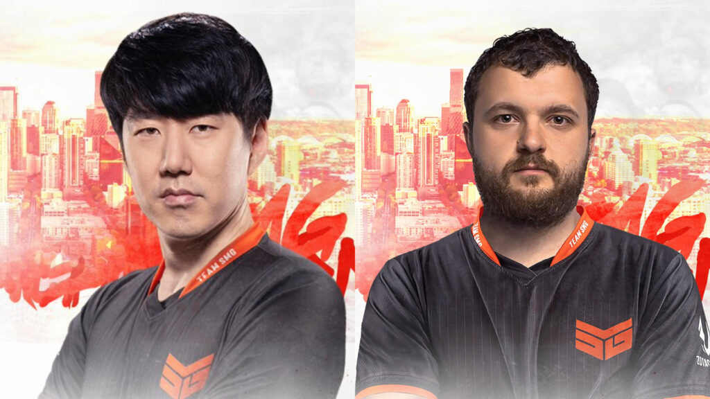 Team SMG enlist the help of Heen from Team Secret and MinD_ContRoL from Nigma Galaxy (Image by SMG)