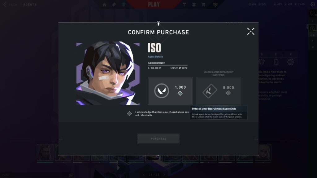 The various methods are shown to unlock new VALORANT Agent Iso.