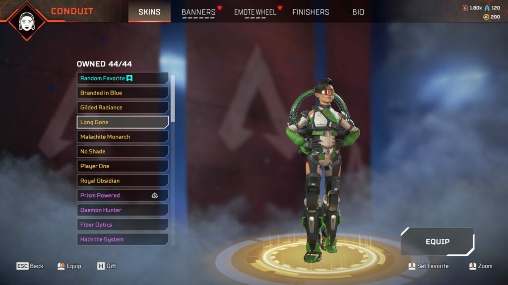 The green and white recolor of Branded in Blue (image via Apex Legends)