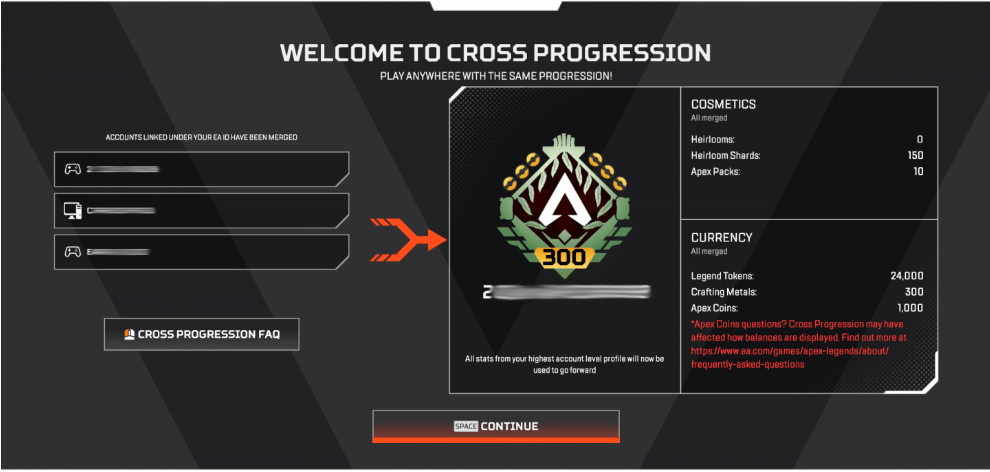 Cross Progression is finally officially coming to Apex Legends