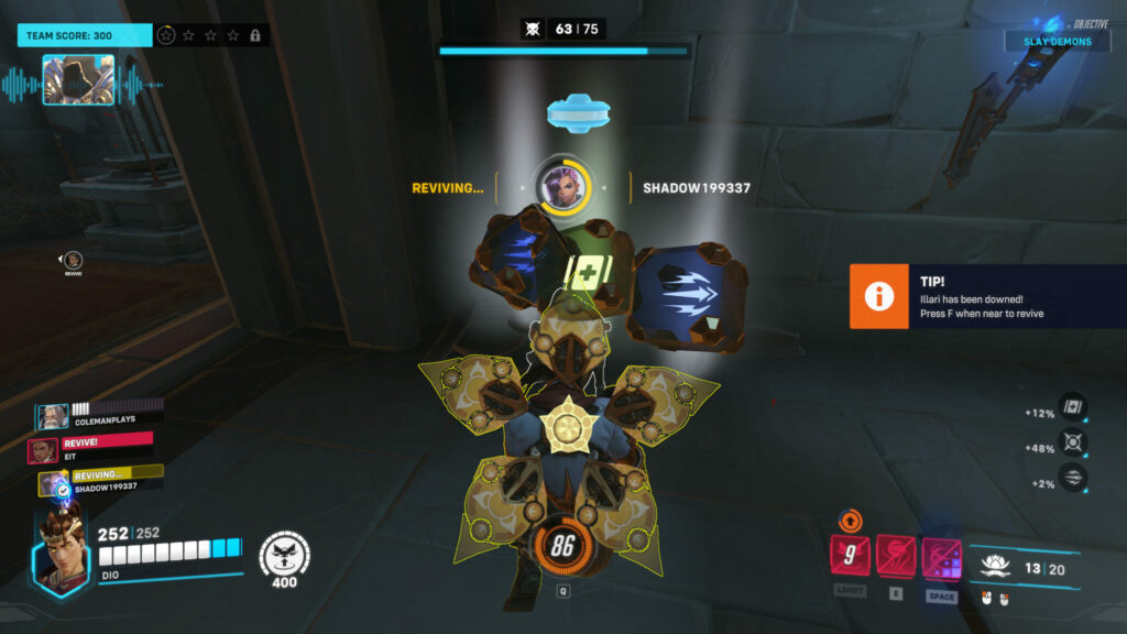 How to revive teammates