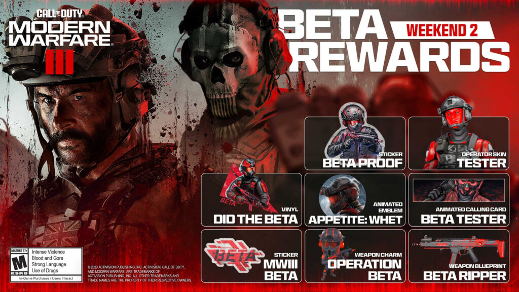 Call of Duty MW3 Beta rewards