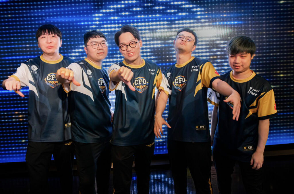 CFO PCS' 2nd second at Worlds 2023 backstage - image via Colin Young-Wolff/Riot Games