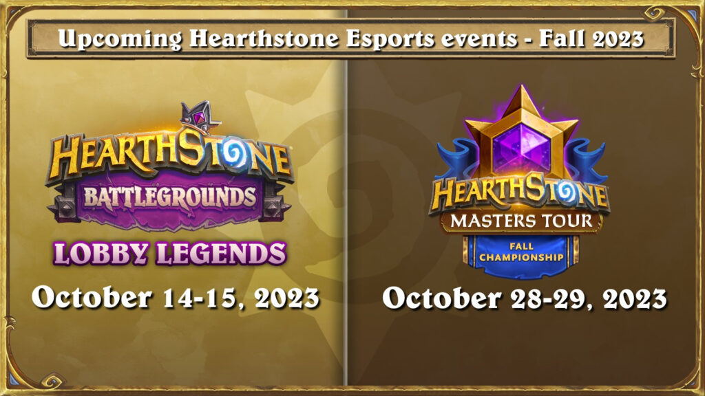 Hearthstone Masters Tour Fall Championship information 